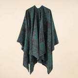 NEW FASHION RETRO FLORAL SLIT SHAWL FOR WOMEN_CWMM2104