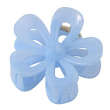 Matte Acrylic Flower Hair Claw Clip For Women_Cwaha07298