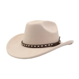 MEN WOMEN ETHNIC WOOL FEDORA JAZZ COWBOY HAT_CWAH04415