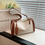 Women Contrast Armpit Shoulder Bag_Cwab1587