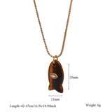 MINIMAL FISH PENDANT NECKLACE FOR BEACH_CWMM7524