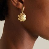 HIGH END LOVE FOUR LEAF CLOVER EARRINGS_CWAJE1895