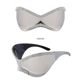 LUXURY RHINESTONE LARGE FRAME CYCLING SUNGLASSES_CWASG0863