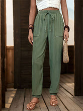 Texture Sense Solid Color Casual Foot Pants