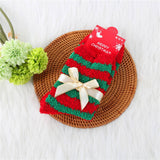 CHRISTMAS TREE THICKENED BOW CHRISTMAS SOCKS_CWMS0626