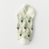 GREEN BOAT SOCKS BREATHABLE SUMMER COTTON SOCKS_CWMS0512