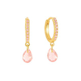 GEOMETRIC TEARDROP DIAMOND FRENCH EARRINGS_CWAJE1758