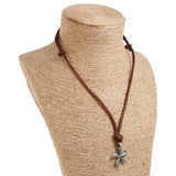 MENS VINTAGE BEACH STYLE COWHIDE NECKLACE_CWMM4609