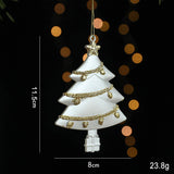 GOLD GLITTER XMAS SLED SANTA ANGEL REINDEER DECOR_CWMM9787