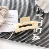ELEGANT SQUARE HAIR CLAW MEDIUM ACETATE CLIP_CWAHA1483