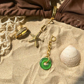 BIKINI STAINLESS STEEL AGATE DIY PENDANT_CWMM4692