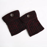 Winter Knee Pads Diamond Grid Plus Fleece Socks_Cwms0761