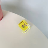 ACRYLIC COFFEE CUP HAIR CLAW CUTE SHARK CLIP_CWASC1585