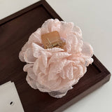 New Super Fairy Gauze Rose Flower Clip_Cwaha4685