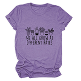 PRINTED CREW NECK TEE WE ALL GROW GRAPHIC_CWTTS1493