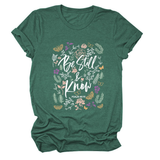 Womens Faith Tee, Be Still And Know_Cwtts1480