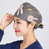COTTON NURSE CAP PRINTED SURGICAL CAP WORK CAPA_CWAH3371