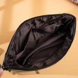 SKULL RIVET LARGE CAPACITY CLIP BAG CLUTCH BAG_CWAB1470