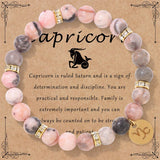 NEW ZODIAC BEADED ELASTIC ROPE BRACELET_CWAJE2096