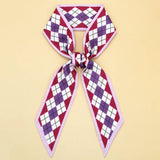 FLORAL LETTER TWILLY SCARF FOR HAIR BAG ACCESSOR_CWASC0094