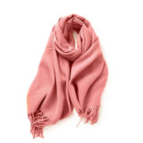 FASHION SCARF SOFT FAUX CASHMERE WITH TASSELS_CWASC0174