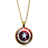 CAPTAIN AMERICA SHIELD TIME GEM NECKLACE_CWAJE0700