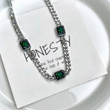 SIMPLE GEMSTONE NECKLACE_CWAJE1276