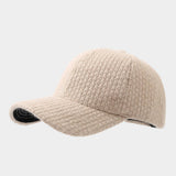 Plain Knit Baseball Cap Warm Winter Unisex_Cwah04645
