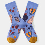 SUNFLOWER GRAPHIC FASHION COTTON SOCKS_CWMS0174