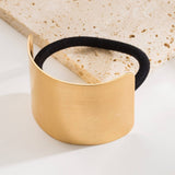 MINIMALIST BRUSHED METAL HAIR TIE FOR WOMEN_CWAHA6251