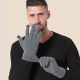 New Mens Cold-Proof Knitted Touchscreen Gloves_Cwag0395