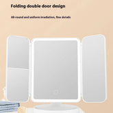 SHELL FLIP TRI FOLD MIRROR FILLLIGHT DRESSINGMIRROR_CWMM5648