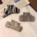 INK STYLE ACETATE HAIR CLAW SUMMER SQUARE CLIP_CWAHA2654