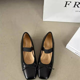 SWEET BOW MARY JANE BALLET LOW HEEL SHOES_CWSHF0144