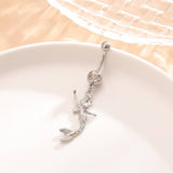 MERMAID BELLY RING HYPOALLERGENIC STAINLESS STEEL_CWMM9317