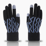 Winter Warm Jacquard Knitted Touch Screen Gloves_Cwag0237