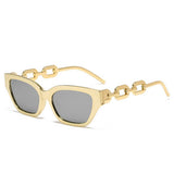 CAT EYE CHAIN FASHION METAL SUNGLASSES WOMEN_CWASG0279