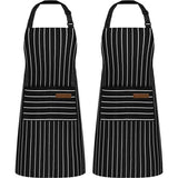 Cwmm1817_Striped Multi Purpose Apron With Pocket