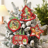 Wooden Luminous Pendant Christmas Decorations_Cwmm2935