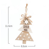 COLORFUL WOODEN LETTER CHRISTMAS TREE DECORATION_CWMM9790