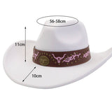 MEN WOMEN FELT FEDORA HAT ETHNIC COWBOY_CWAH04451