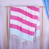 STRIPED TURKISH BEACH TOWEL ABSORBENT SUNPROTECTION_CWMM7666