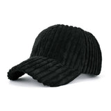 SPRING SUMMER STRIPED CORDUROY BASEBALL CAP CWAH208