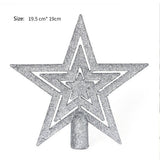 19CM GLITTER HOLLOW CHRISTMAS TREE TOPPER_CWMM9900