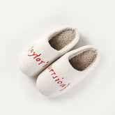 FONT PATTERN CARTOON WINTER WARM COTTON SLIPPERS_CWSHS0464