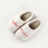 FONT PATTERN CARTOON WINTER WARM COTTON SLIPPERS_CWSHS0464