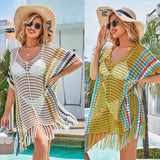 HOLLOW OUT BIKINI BEACH SWIMSUIT COVER UP_CWMW0675
