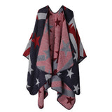 CAPE IMITATION CASHMERE SLIT THICKENED CAPE_CWASC2216