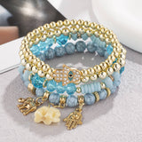 TASSEL MULTI LAYER MIXED COLOR BEADED BRACELET_CWAHA2482