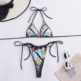 2 PIECE BIKINI SWIMSUIT WITH BUTTERFLY DESIGN PRINT_CWMW0178